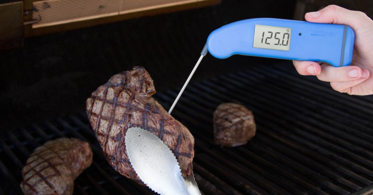 monitor the steak temperature